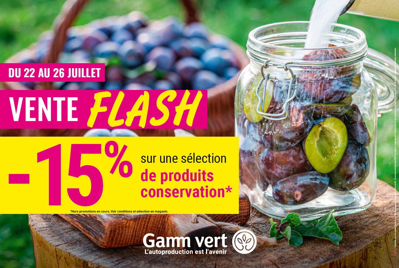 VENTE FLASH Conservation